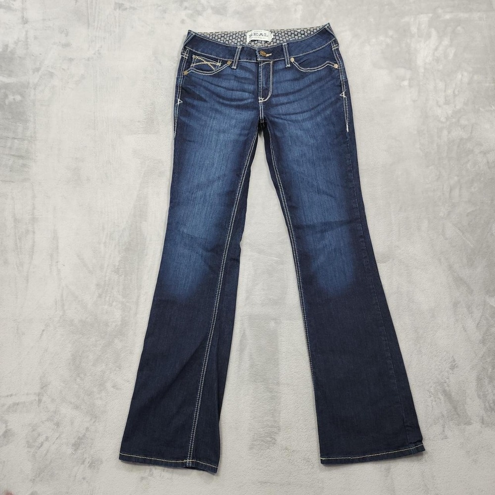 Ariat Jeans Womens 30L Blue Low Rise REAL Contessa Bootcut Stretch Western Denim